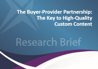 The Buyer-Provider Partnership: The Key to High-Quality Custom Content