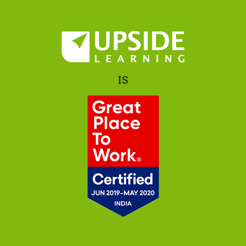 Upside Learning is now Great Place to Work – Certified™