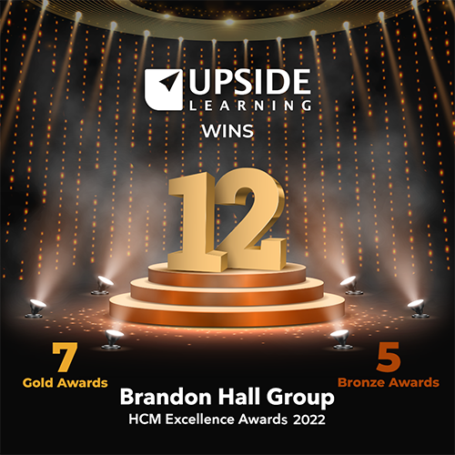 Upside Learning Brings Home 12 Esteemed Brandon Hall Group Excellence