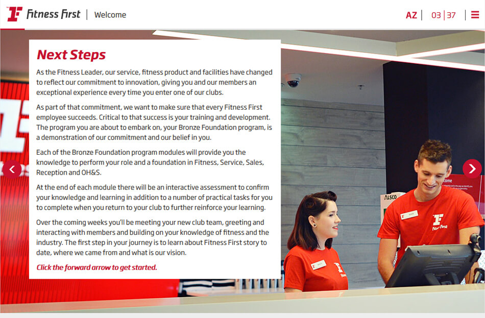 FitnessFirst – Bronze certification program