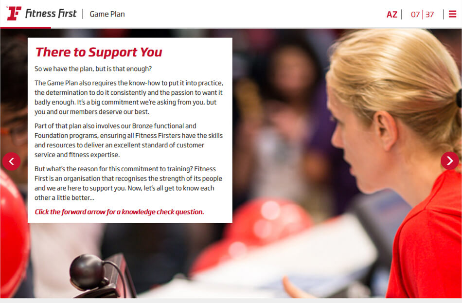 FitnessFirst – Bronze certification program