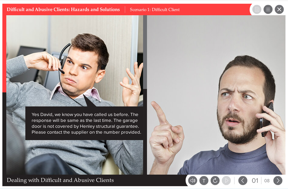 Henley – Dealing with difficult and abusive clients.