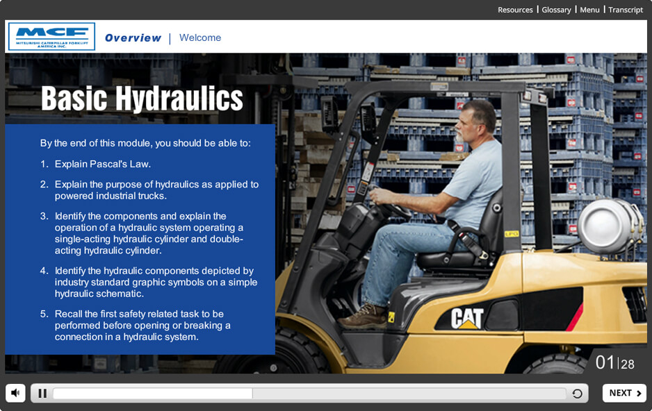 MCFA – Technical Training for the Sales-force