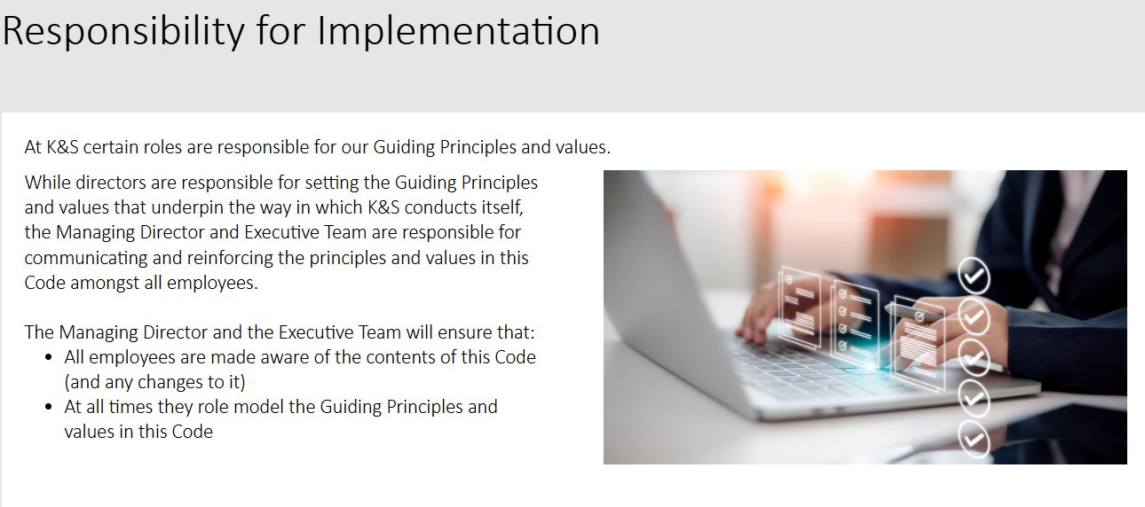 Compliance training people complete.