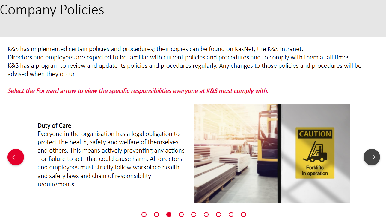 Compliance training people complete.